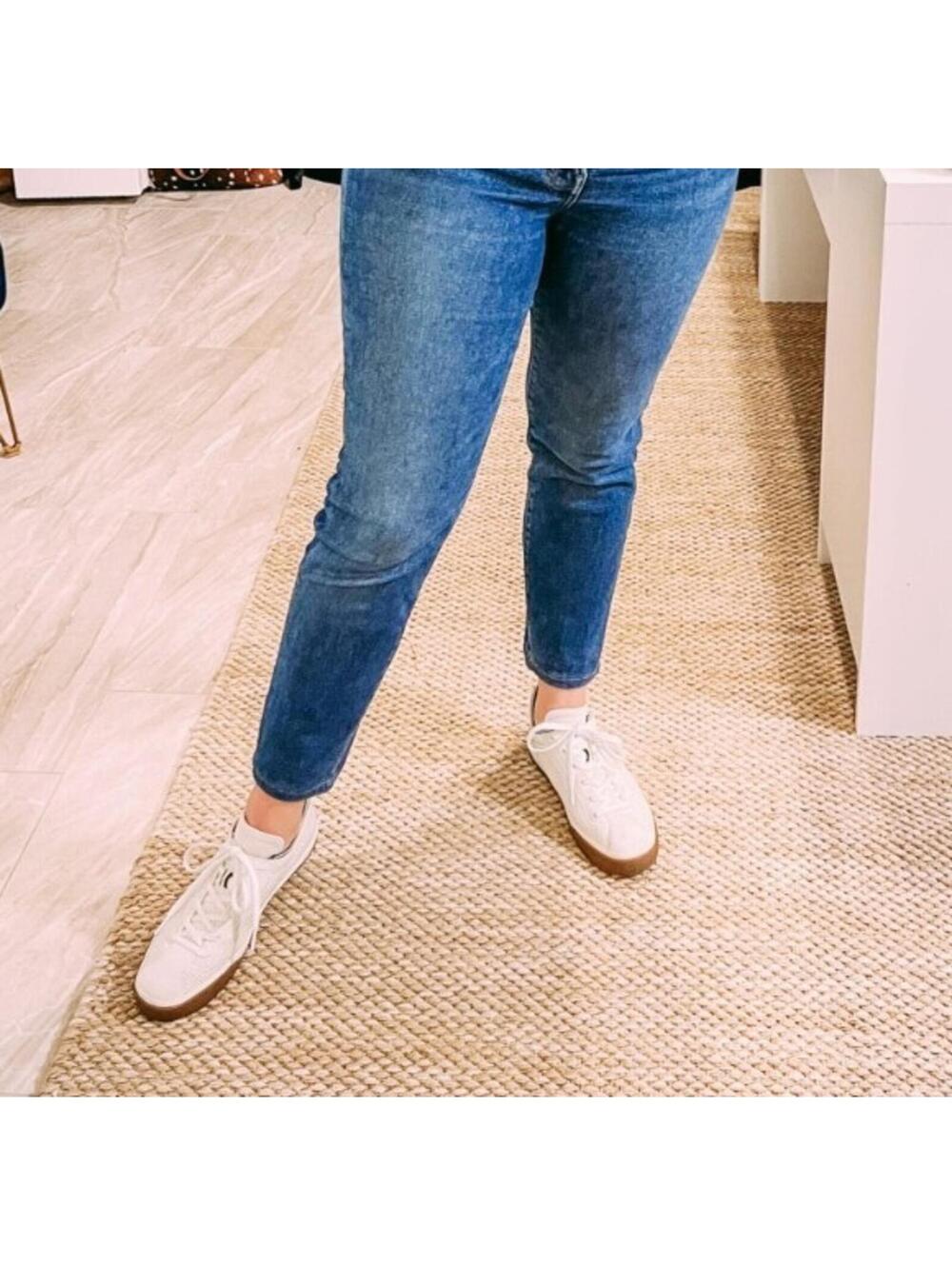 Rothy’s Women's Cream Low-Top Sneakers with Gum Sole Size 13